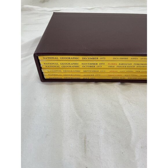 Nat Geo Jul–Dec 1973 Slipcover Set | Nature, Photography, World Study - Picture 2 of 16